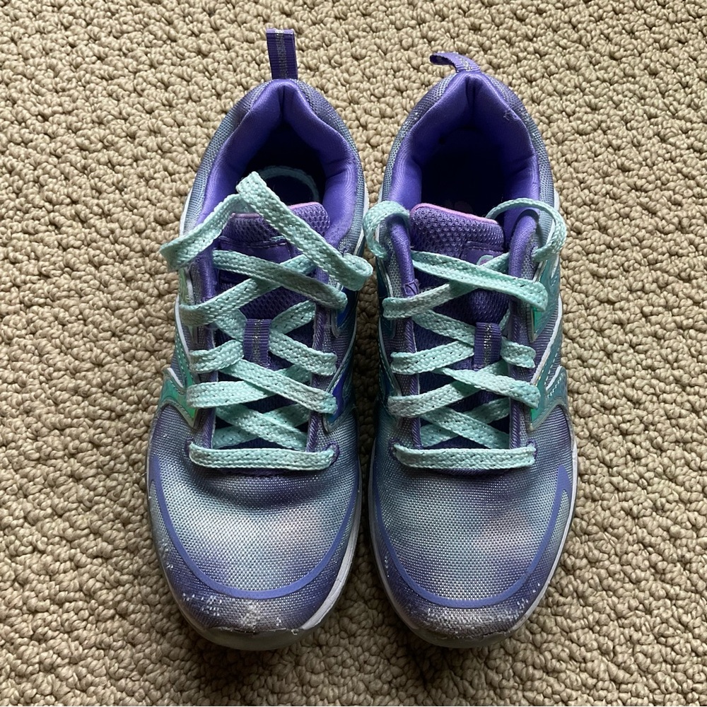 Kids Purple and Blue Sketcher’s Sneakers